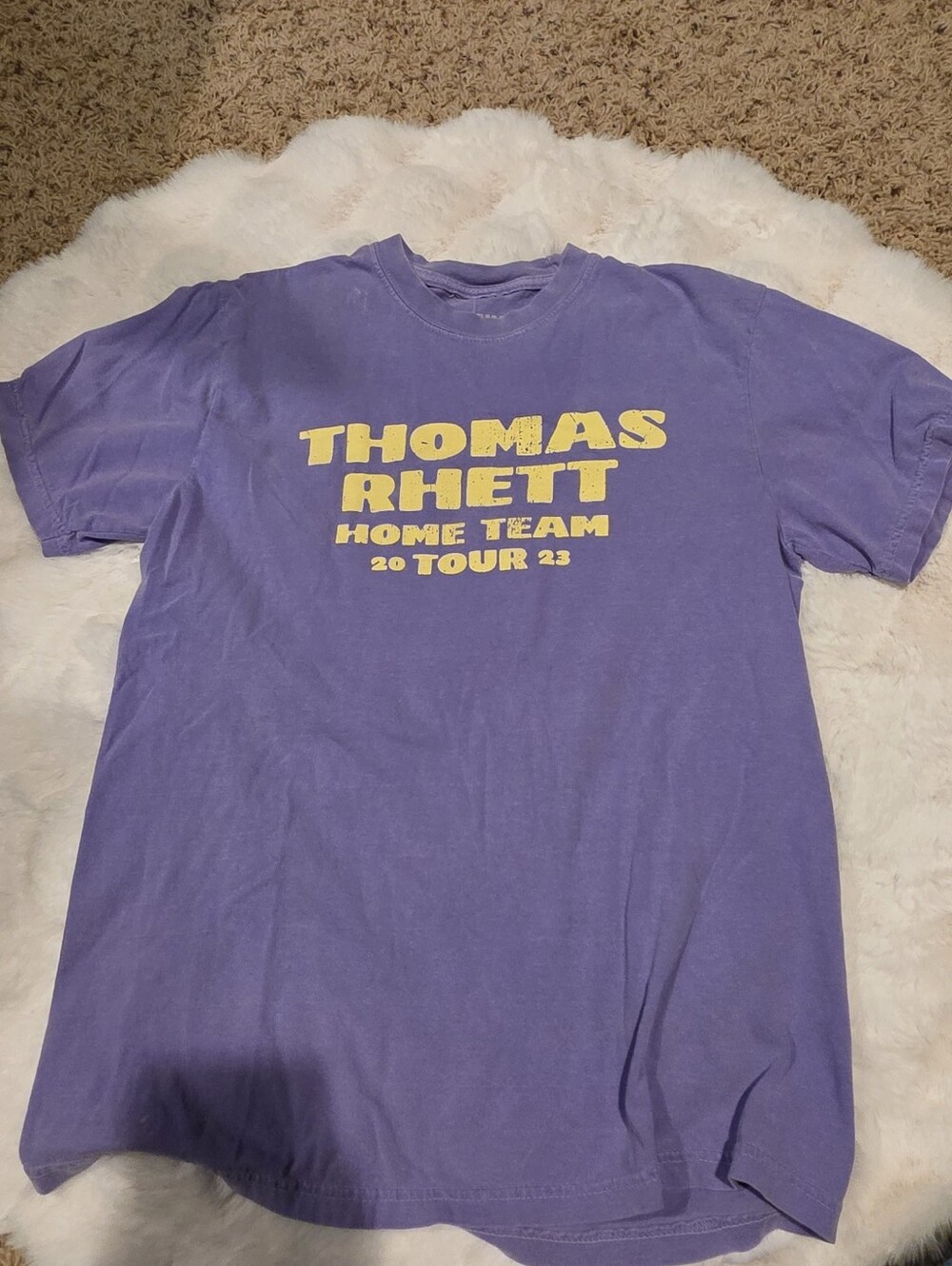 Thomas Rhett 'Home Team' Tour 2023 Purple Tee Sz M